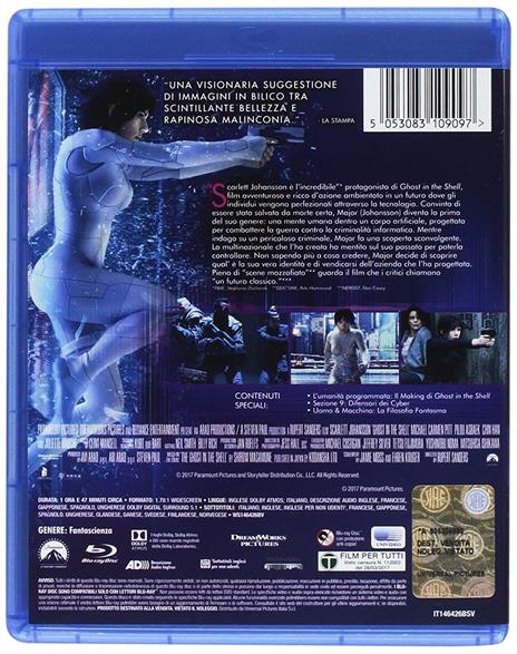 Ghost in the Shell (Blu-ray) di Rupert Sanders - Blu-ray - 2