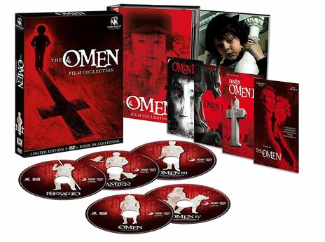 The Omen Film Collection (DVD) di Gregory Peck,William Holden,Lee Grant,Lee Remick,David Warner,Billie Whitelaw,Sam Neill,Rossano Brazzi,Don Gordon,Lisa Harrow,Harvey Stephens,Patrick Troughton,Faye Grant,Michael Woods,Michael Lerner,Madison Mason - DVD - 4