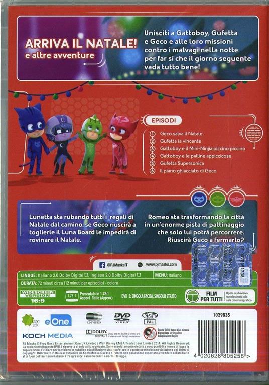 PJ Masks. Arriva il Natale! (DVD) di Christian De Vita,Wilson Dos Santos - DVD - 2