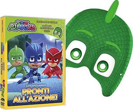 Pj Masks. Super Pigiamini. Pronti all'azione! Geco edition. Con maschera (DVD) di Christian De Vita,Wilson Dos Santos - DVD