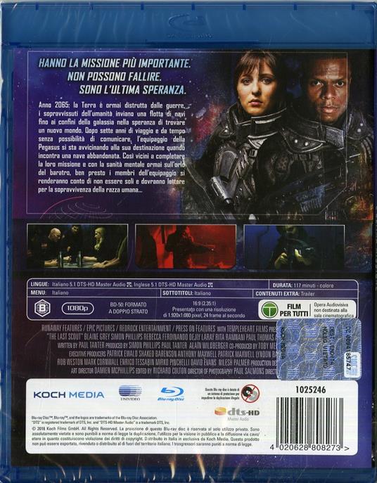 The Last Scout. L'ultima missione (Blu-ray) di Simon Phillips - Blu-ray - 2