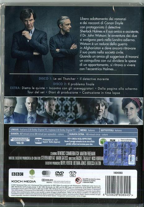 Sherlock. Stagione 4. Serie TV ita (2 DVD) di Paul McGuigan,Euros Lyn,Toby Haynes - DVD - 2