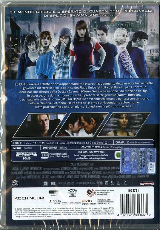 Seven Sisters (DVD) di Tommy Wirkola - DVD - 2