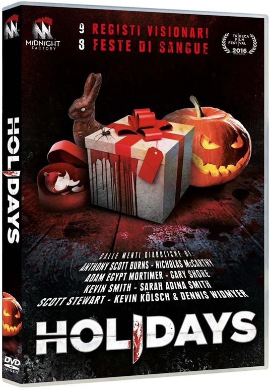 Holydays. Standard Edition (DVD) di Kevin Smith,Gary Shore,Matt Johnson,Scott Stewart,Nick McCarthy,Dennis Widmyer,Kevin Kolsch,Sarah Smith,Anthony Scott Burns - DVD