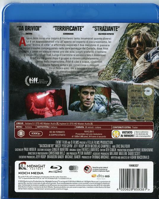 Backcountry di Adam MacDonald - Blu-ray - 2