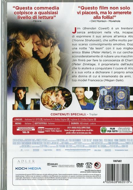 I Love You Too di Daina Reid - DVD - 2