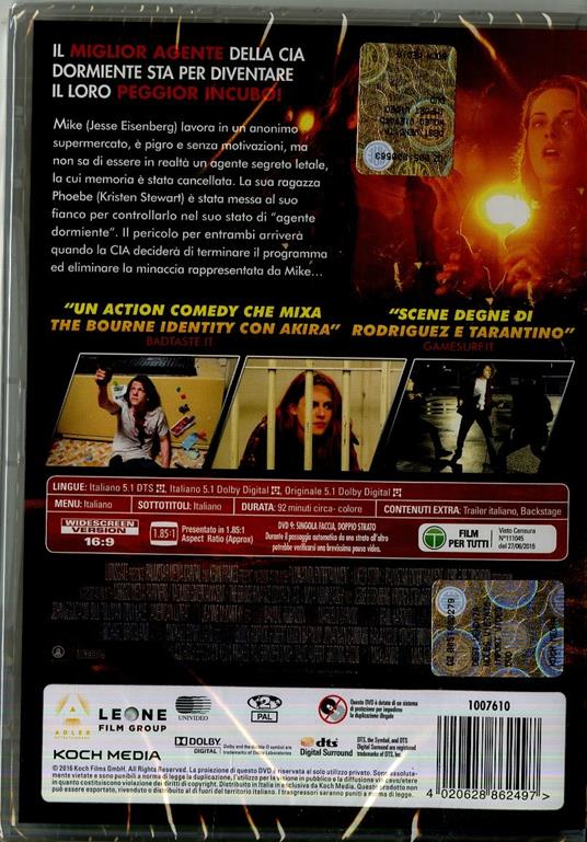 American Ultra di Nima Nourizadeh - DVD - 2