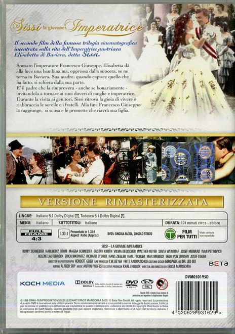 Sissi. La giovane imperatrice di Ernst Marischka - DVD - 2