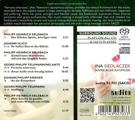 Fortuna scherzosa - SuperAudio CD ibrido di Ina Siedlaczek - 2