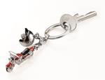 TROIKA KR13-23/RD portachiave e custodia Keyring Rosso, Argento