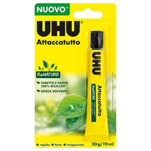 Cartoleria Attaccatutto universale senza solventi blister 20g Uhu