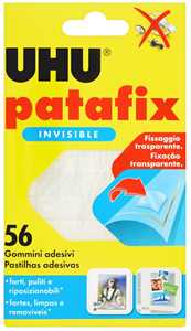 Cartoleria UHU Patafix Invisible 56 gommini adesivi Uhu