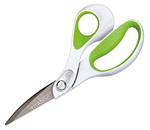 Westcott E-16446 00 Forbici Carbo con rivestimento al nitruro di titanio, impugnatura Softgrip, 21,4 cm, verde/bianco