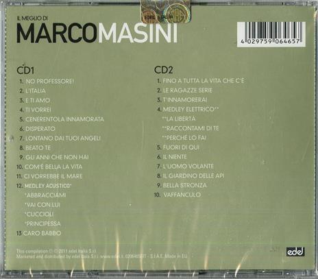 Il meglio di Marco Masini - CD Audio di Marco Masini - 2