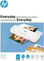 HP Everyday 9152 - Fogli per plastificatrice a caldo, formato DIN A3, 80 micron, 25 pezzi, colore: Trasparente