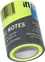 Roll notes – 60 mm x 10 m Global notes – verde fluo