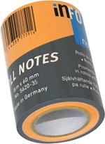 Roll notes – 60 mm x 10 m Global notes – arancio fluo