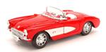 Chevrolet Corvette 1957 Red / White 1:24 Model We0251