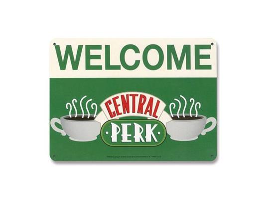 Friends Tin Sign Central Perk Welcome 15 X 21 Cm Logoshirt