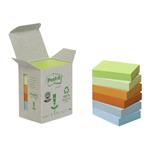 3M Post-it - Box Da 6 Blocchetti Di Foglietti Post-it 51x38mm In Carta Riciclata Colori Assortiti