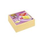 Foglietti riposizionabili Post-it® 654 Canary Yellow 76x76 mm - Value Pack 12 pad + 12 pad OMAGGIO - 7100172240