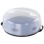 Xavax 00111514 contenitore per torta Rotondo Plastica Antracite, Trasparente