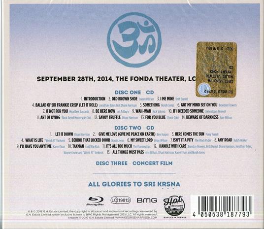 George Fest. A Night to Celebrate George Harrison (Digipack) - CD Audio + Blu-ray - 2