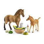 Horse Club Sarah Che Cura I Cuccioli Schleich (42432)