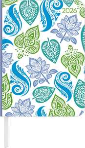 Cartoleria ALPHA EDITION - Agenda 2026, 10,7x15,2 cm, Daily Journal Paisley Alpha Edition