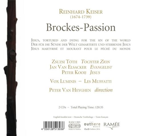 Brockes-Passion - CD Audio di Reinhard Keiser - 2