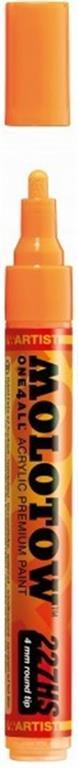 Pennarello Molotow One4all 227hs 4mm. 218 Arancione Neon Fluorescente