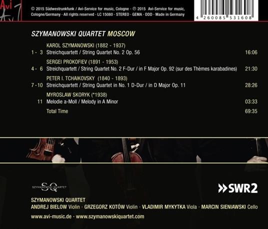 Moscow - CD Audio di Szymanowski Quartet - 2