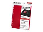 Ultimate Guard 18-Pocket Pages Side-Loading Red (10)