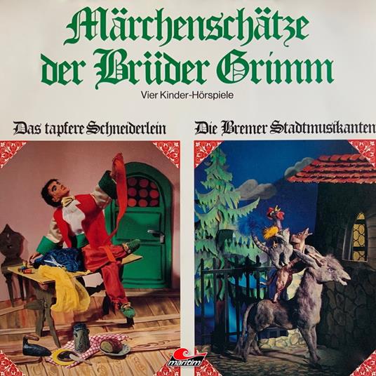 Märchenschätze der Brüder Grimm, Folge 2: Das tapfere Schneiderlein, Die Bremer Stadtmusikanten, Der gestiefelte Kater, Schneeweißchen und Rosenrot