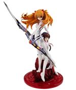 Evangelion: 3.0+1.0 Thrice Upon A Time G.e.m. Pvc Statua Shikinami Asuka Langley & Makinami Mari Illustrious 28 Cm Megahouse