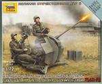 German 20 mm. Anti Aircraftgun with 2 Crew Plastic Kit 1:72 Model Z6117