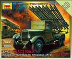 Bm-13 Katjusha Soviet Rocket Launcher Plastic Kit 1:100 Model Z6128