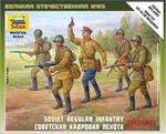 Soviet Regular Infantry WWII 1941-1942 Plastic Kit 1:72 Model Z6179