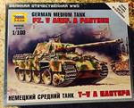 Carro armato Panther AUSF.A 2 Guerra Mondiale 1/100. Zvezda 6196