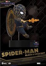 Spider-man: No Way Home Uova Attack Figura Spider-man Black & Gold Suit 18 Cm Beast Kingdom Toys