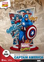 Figura Dstage Marvel Capitan America Comics Diorama