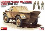 Carro armato Leichter Pz. Kpfw Mk1 202 con equipaggio 1/35. Mini Art 35082