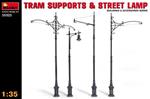 Tram Supports And Street Lamps Plastic Kit 1:35 Model MIN35523