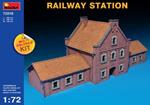 Railway Station Diorama Plastic Kit 1:72 Model MIN72015