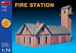 Fire Station (Multi Coloured) Plastic Kit 1:72 Model MA72032