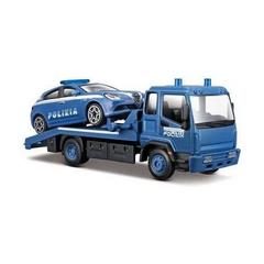 Carro attrezzi polizia con auto 1:43