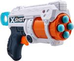 XSHOT- Pistola Fury 4 – Barilotto 4 Colpi, 16 Lame, Colore frecce, 36377