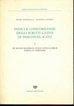 Indici e concordanze degli scritti latinidi Immanuel Kant