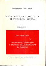 Procedimenti paradossali e tecniche della persuasionein tucidide