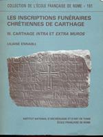 Les inscriptions funeraires chretiennes de Carthage